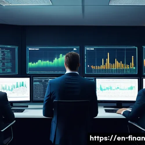 금융 자동화에서 데이터 품질 관리의 중요성 - **Prompt:** A modern financial office scene depicting the subtle yet damaging effects of compromised...