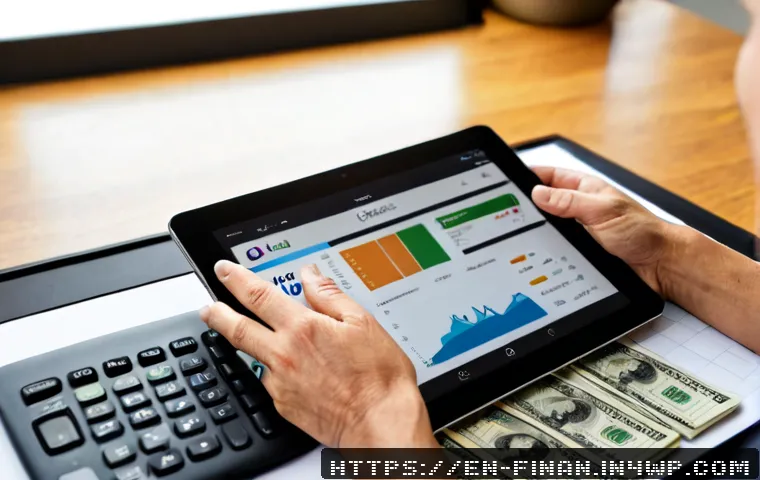 금융 자동화를 위한 기술 스택 추천 - Photorealistic modern home office for personal finance automation, a middle-aged professional review...